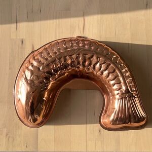 Vintage Copper color Jumping Fish Mold wall Koi Wall kitchen Decor Retro
